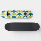 Blauwe en groene stijl persoonlijk skateboard (Horizontaal)