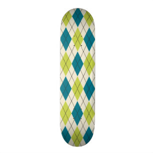 Blauwe en groene stijl persoonlijk skateboard