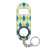 Blauwe en groene stijl sleutelhanger flessenopener (Achterkant)