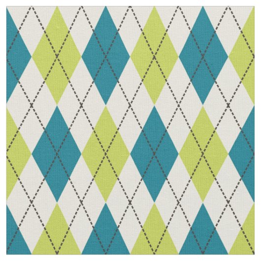 Blauwe en groene stijl stof (Close Up)