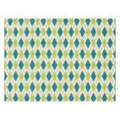 Blauwe en groene stijl tafelkleed (Voorkant (Horizontaal))