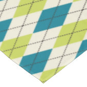 Blauwe en groene stijl tafelkleed (Gekanteld)