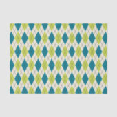 Blauwe en groene stijl tissuepapier (Voorkant)