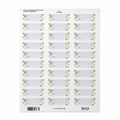 Blauwe en groene Stippen Etiket (Full Sheet)