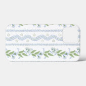 Blauwe en groene stremmen Case-Mate iPhone case (Achterkant (horizontaal))