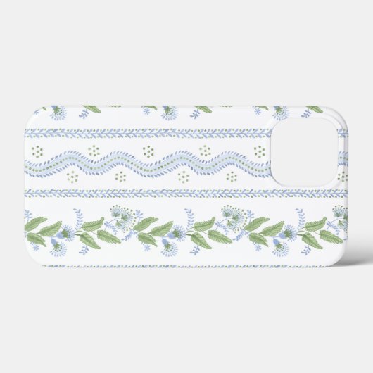 Blauwe en groene stremmen Case-Mate iPhone case (Achterkant (horizontaal))