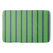 Blauwe en groene strepen badmat (Voorkant)