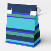 Blauwe en groene strepen bedankdoosjes (Achterkant)