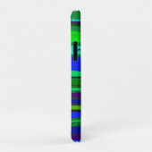 Blauwe en groene strepen Case-Mate iPhone case (Achterkant/rechts)