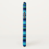 Blauwe en groene strepen Case-Mate iPhone case (Achterkant / rechts)