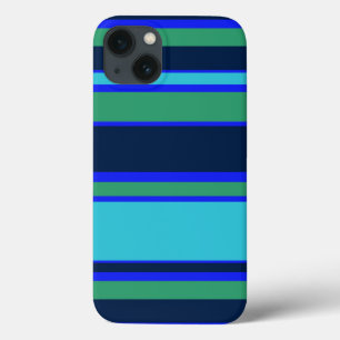 Blauwe en groene strepen Hoesje-Mate iPhone draagt Case-Mate iPhone Case