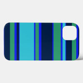 Blauwe en groene strepen Hoesje-Mate iPhone draagt Case-Mate iPhone Case (Achterkant (horizontaal))
