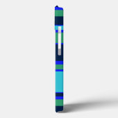 Blauwe en groene strepen Hoesje-Mate iPhone draagt Case-Mate iPhone Case (Achterkant / Links)
