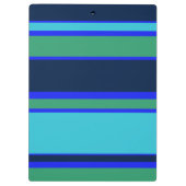 Blauwe en groene strepen klembord (Achterkant)