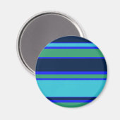 Blauwe en groene strepen magneet (Voorkant / Achterkant)