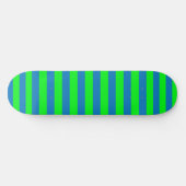 Blauwe en groene strepen ontwerp persoonlijk skateboard (Horizontaal)