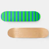 Blauwe en groene strepen ontwerp persoonlijk skateboard (Horizontaal)