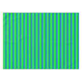 Blauwe en groene strepen ontwerp tafelkleed (Voorkant (Horizontaal))