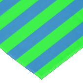 Blauwe en groene strepen ontwerp tafelkleed (Gekanteld)