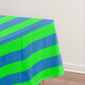 Blauwe en groene strepen ontwerp tafelkleed (Voorbeeld)