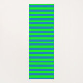Blauwe en groene strepen ontwerp yogamat (Achterkant)
