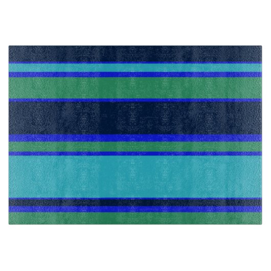 Blauwe en groene strepen snijplank (Voorkant)