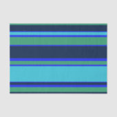 Blauwe en groene strepen tissuepapier (Voorkant)