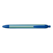Blauwe en groene strips lycheerose pen (Achterkant)