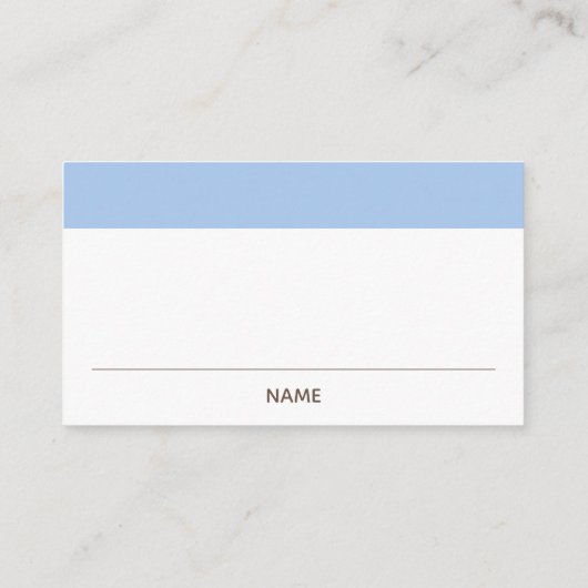 Blauwe en groene Teddy Bear Baby shower Diaper Raf Informatiekaartje (Achterkant)