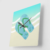 Blauwe en groene Teenslippers van de Kieuwgolven v Vierkante Klok (Hoek)