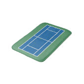 Blauwe en groene Tennis Court Verstoorde stijl Badmat (Gekanteld)