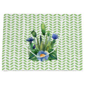 Blauwe en groene tuin groot cadeauzakje (Voorkant)