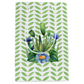 Blauwe en groene tuin medium cadeauzakje (Voorkant)