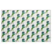 Blauwe en groene Unicorn Stof (Fat Quarter)