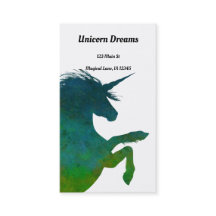 blauwe en groene unicorn