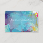 Blauwe en groene visitekaartjes (Achterkant)