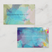 Blauwe en groene visitekaartjes (Voorkant / Achterkant)