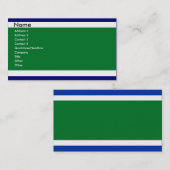 Blauwe en groene Visitekaartjes (Voorkant / Achterkant)