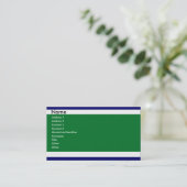 Blauwe en groene Visitekaartjes (Staand voorkant)