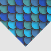 Blauwe en groene visschaaldieren onder het Zee van Tissuepapier (Detail)