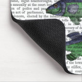 Blauwe en groene vistrio muismat (Hoek)