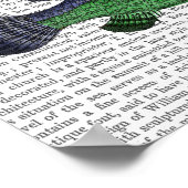 Blauwe en groene vistrio poster (Hoek)