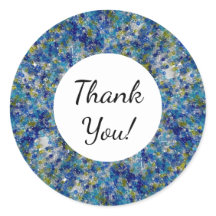 Blauwe en groene zaadkraal aangepaste tekst