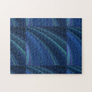 Blauwe En Groene Zachte Zandgolven Legpuzzel