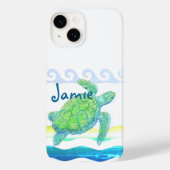 Blauwe en groene Zee Case-Mate iPhone Case (Achterkant)