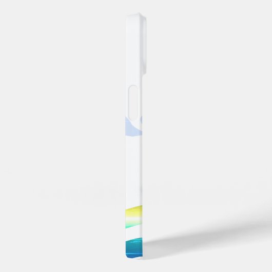 Blauwe en groene Zee Case-Mate iPhone Case (Achterkant / Rechts)