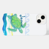Blauwe en groene Zee Case-Mate iPhone Case (Achterkant (horizontaal))