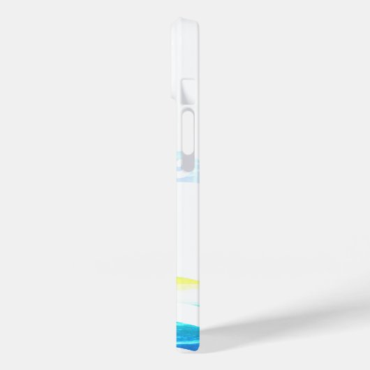 Blauwe en groene Zee Case-Mate iPhone Case (Achterkant / Links)