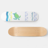 Blauwe en groene Zee  Persoonlijk Skateboard (Horizontaal)