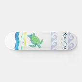 Blauwe en groene Zee  Persoonlijk Skateboard (Horizontaal)